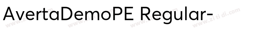 AvertaDemoPE Regular字体转换